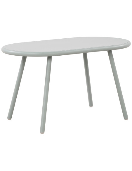 Table basse de jardin Ovale Polypropylène Métal Turquoise Zilor - 1