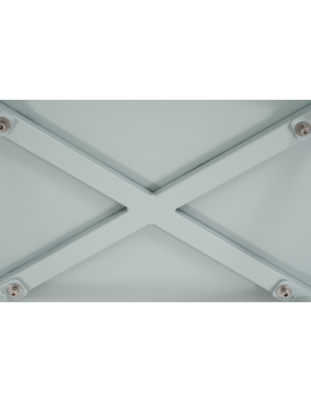 Table basse de jardin Ovale Polypropylène Métal Turquoise Zilor - 4