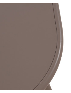 Table basse de jardin Ovale Polypropylène Métal Taupe Zilor - 1 2