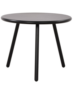 Table basse de jardin Ronde 50 cm Polypropylène Métal Noir Xinor - 1