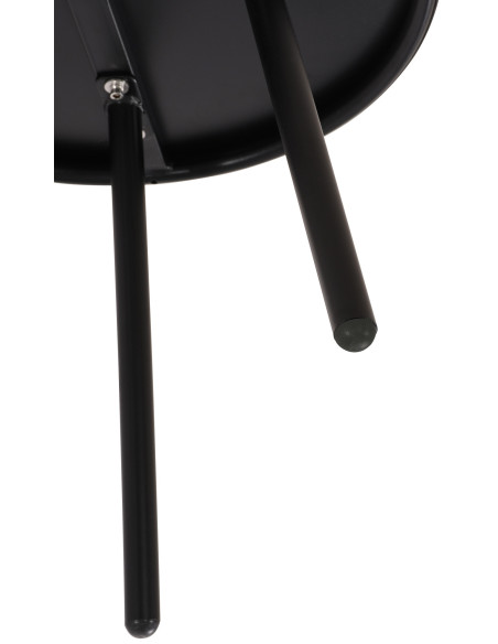 Table basse de jardin Ronde 50 cm Polypropylène Métal Noir Xinor - 4
