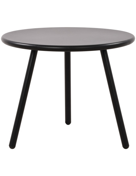 Table basse de jardin Ronde 50 cm Polypropylène Métal Noir Xinor - 5