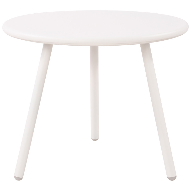Table basse de jardin Ronde 50 cm Polypropylène Métal Blanc Xinor - 5