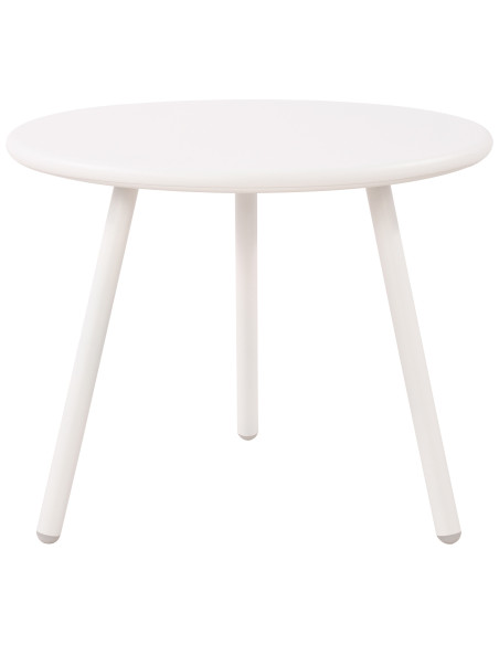 Table basse de jardin Ronde 50 cm Polypropylène Métal Blanc Xinor - 5