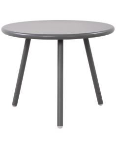 Table basse de jardin Ronde 50 cm Polypropylène Métal Gris foncé Xinor - 1