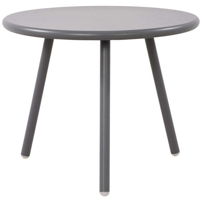 Table basse de jardin Ronde 50 cm Polypropylène Métal Gris foncé Xinor - 1