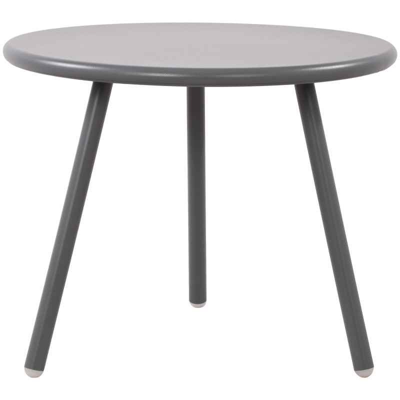 Table basse de jardin Ronde 50 cm Polypropylène Métal Gris foncé Xinor 
