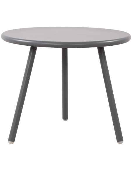 Table basse de jardin Ronde 50 cm Polypropylène Métal Gris foncé Xinor 