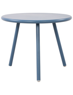Table basse de jardin Ronde 50 cm Polypropylène Métal Bleu Xinor - 1