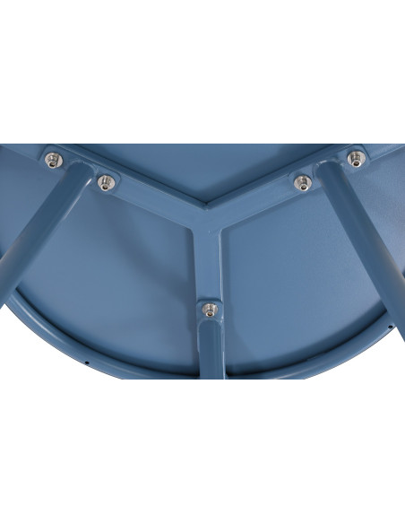 Table basse de jardin Ronde 50 cm Polypropylène Métal Bleu Xinor - 3
