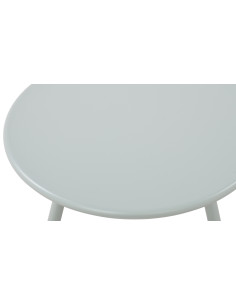 Table basse de jardin Ronde 50 cm Polypropylène Métal Turquoise Xinor - 1 2