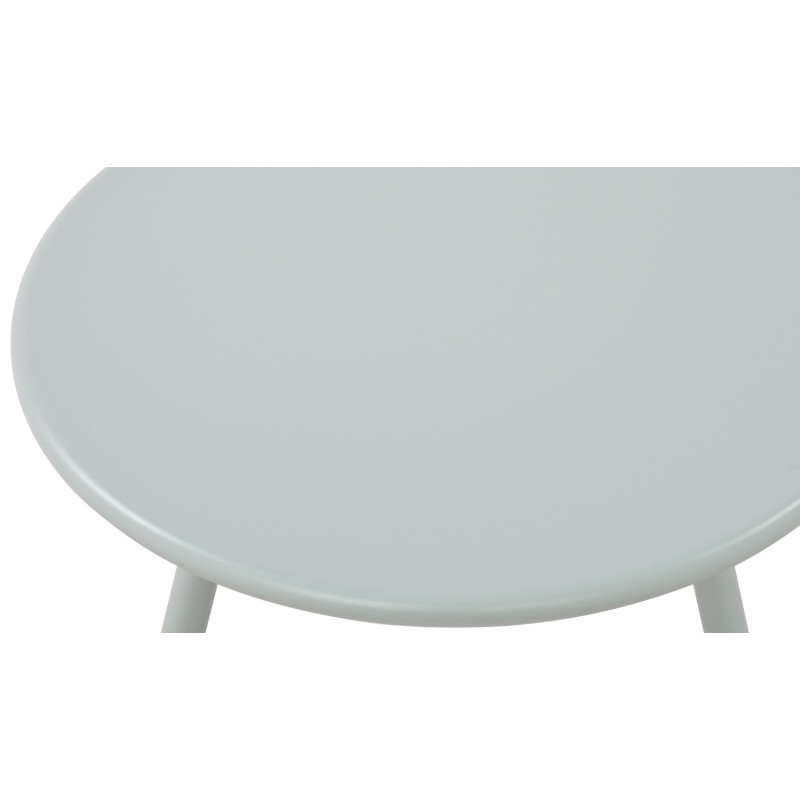 Table basse de jardin Ronde 50 cm Polypropylène Métal Turquoise Xinor - 2