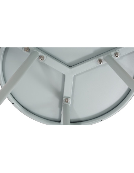 Table basse de jardin Ronde 50 cm Polypropylène Métal Turquoise Xinor - 3