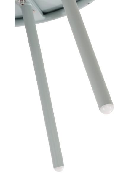 Table basse de jardin Ronde 50 cm Polypropylène Métal Turquoise Xinor - 4