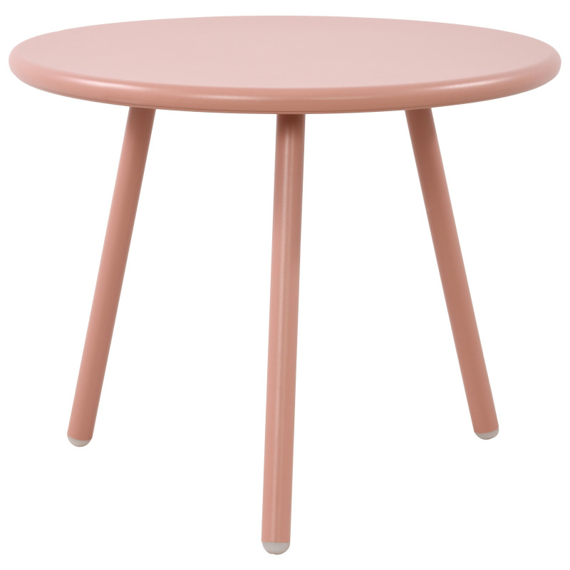 Table basse de jardin Ronde 50 cm Polypropylène Métal Rose Xinor - 1