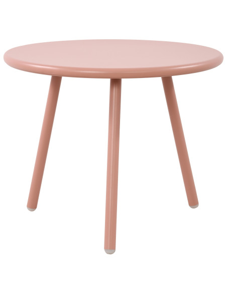 Table basse de jardin Ronde 50 cm Polypropylène Métal Rose Xinor - 1
