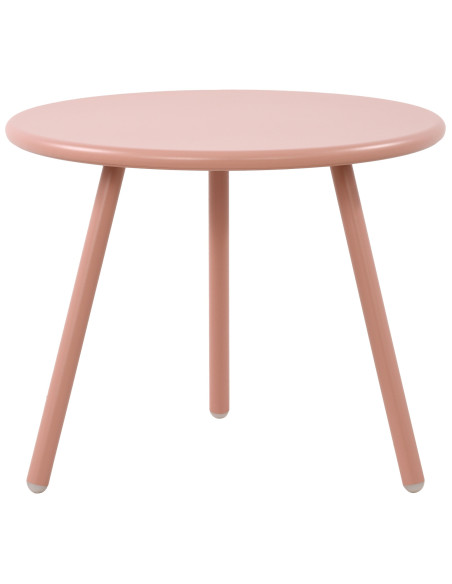 Table basse de jardin Ronde 50 cm Polypropylène Métal Rose Xinor - 5