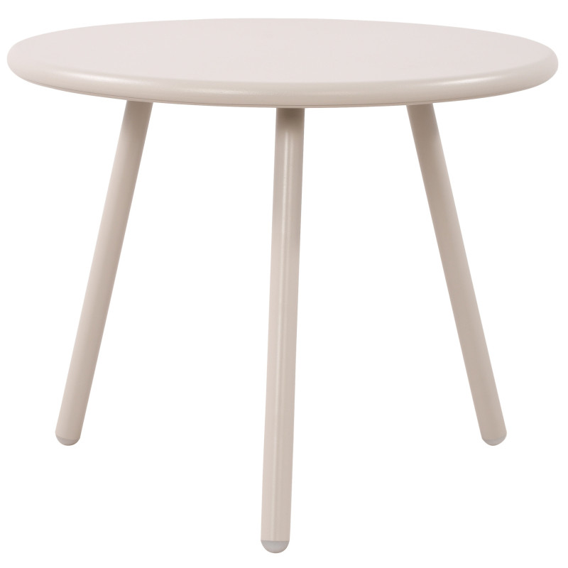 Table basse de jardin Ronde 50 cm Polypropylène Métal Gris clair Xinor - 1