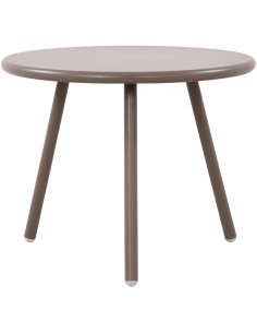 Table basse de jardin Ronde 50 cm Polypropylène Métal Taupe Xinor  - 1