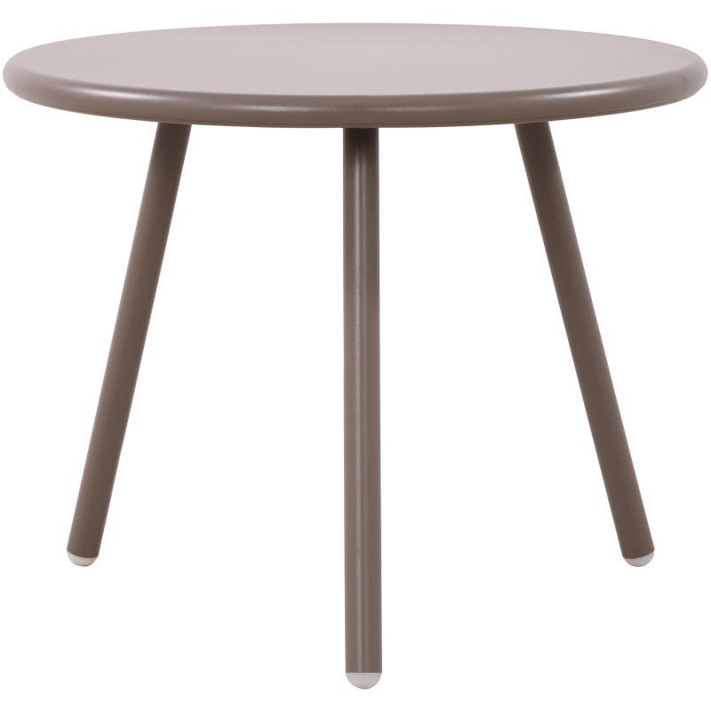 Table basse de jardin Ronde 50 cm Polypropylène Métal Taupe Xinor  - 1