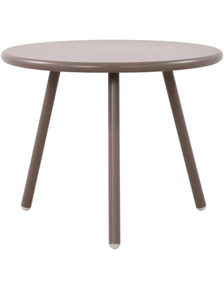 Table basse de jardin Ronde 50 cm Polypropylène Métal Taupe Xinor  - 1