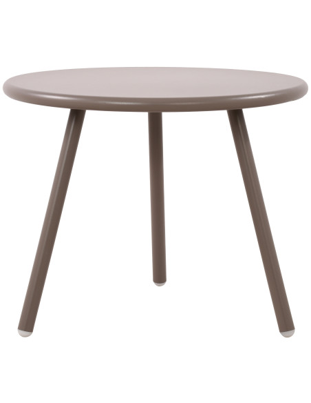 Table basse de jardin Ronde 50 cm Polypropylène Métal Taupe Xinor  - 5