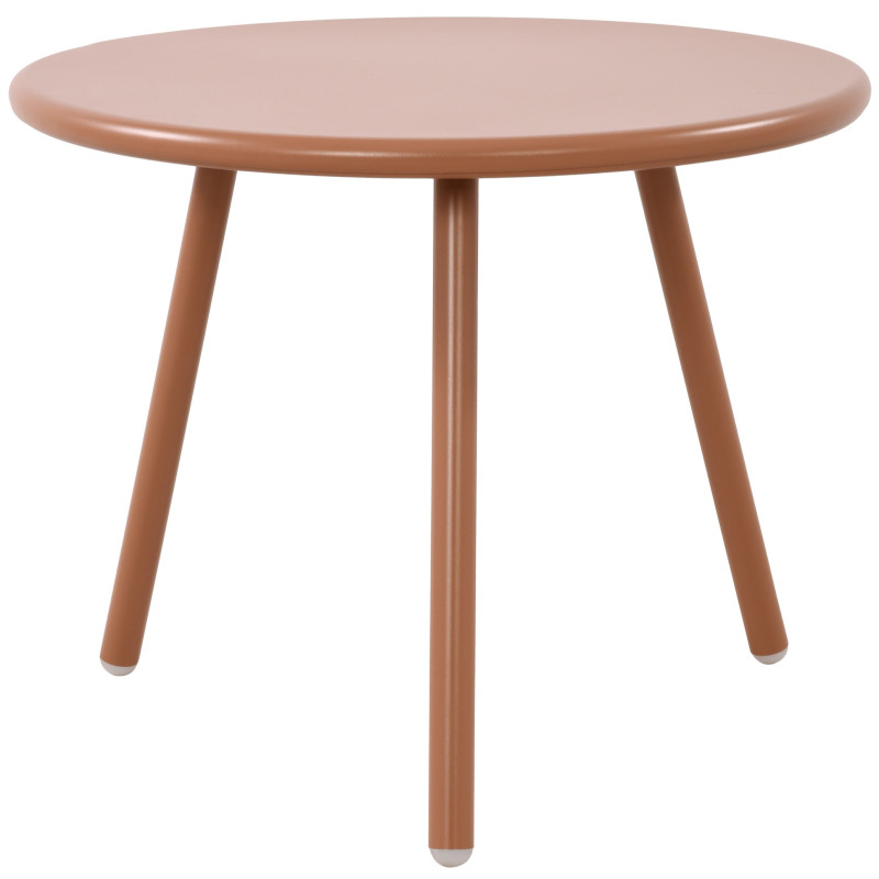Table basse de jardin Ronde 50 cm Polypropylène Métal Terracotta Xinor - 1