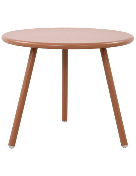 Table basse de jardin Ronde 50 cm Polypropylène Métal Terracotta Xinor - 5