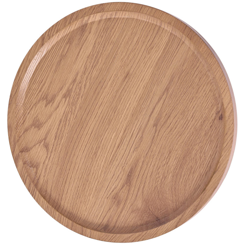 Table basse industrielle chic Ronde 40 cm Bois Naturel Métal Noir Sonea - 2