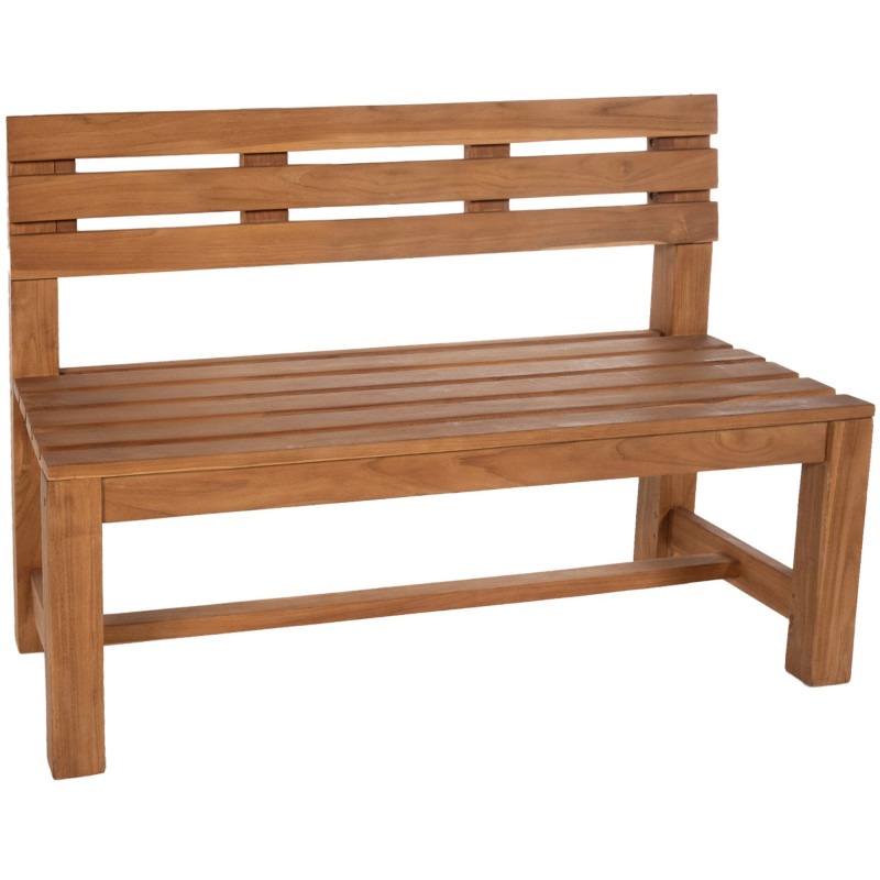 Banc de jardin 3 places 150 cm Bois de teck Naturel Azalen - 1