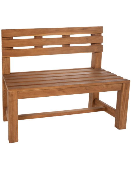 Banc de jardin 2 places 120 cm Bois de teck Naturel Azalen - 1