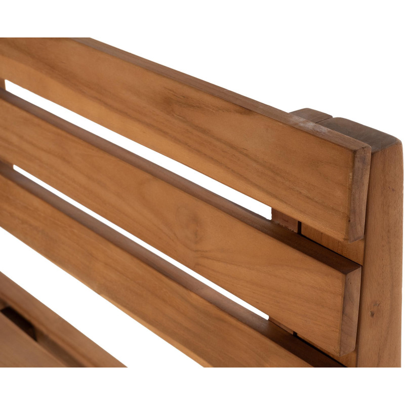 Banc de jardin 2 places 120 cm Bois de teck Naturel Azalen - 3