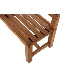 Banc de jardin 2 places 120 cm Bois de teck Naturel Azalen - 4