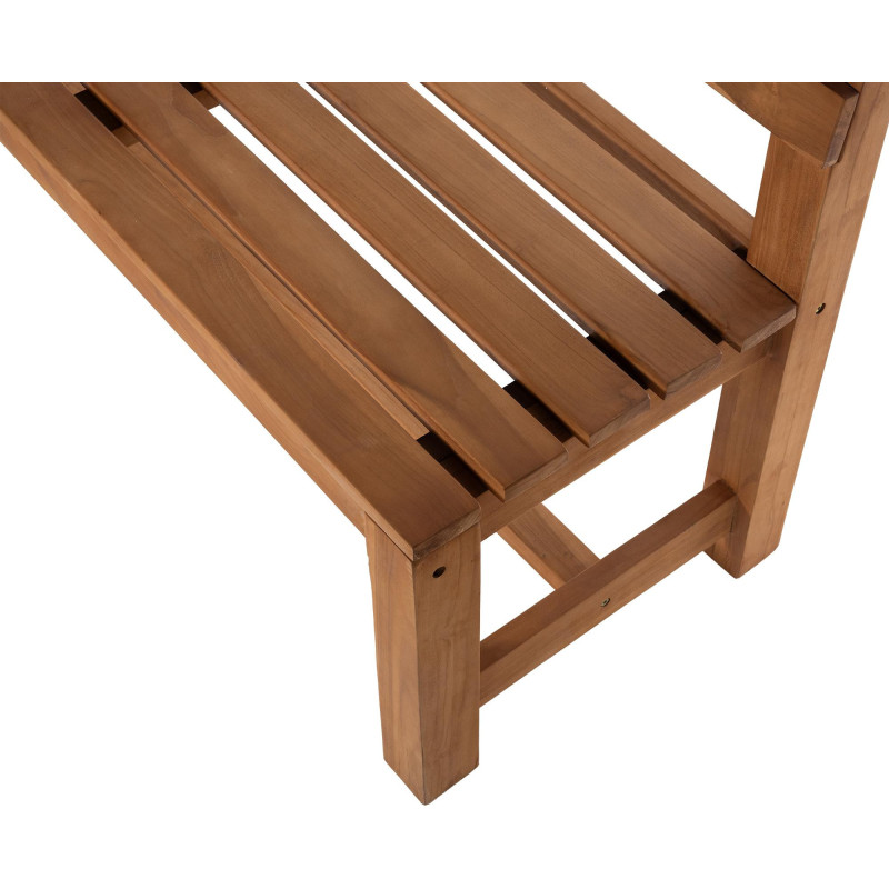 Banc de jardin 2 places 120 cm Bois de teck Naturel Azalen - 4