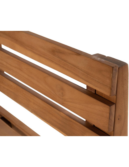 Banc de jardin 3 places 180 cm Bois de teck Naturel Azalen - 3
