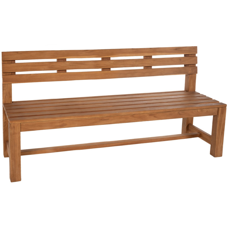 Grand Banc de jardin 5 places 220 cm Bois de teck Naturel Azalen - 1