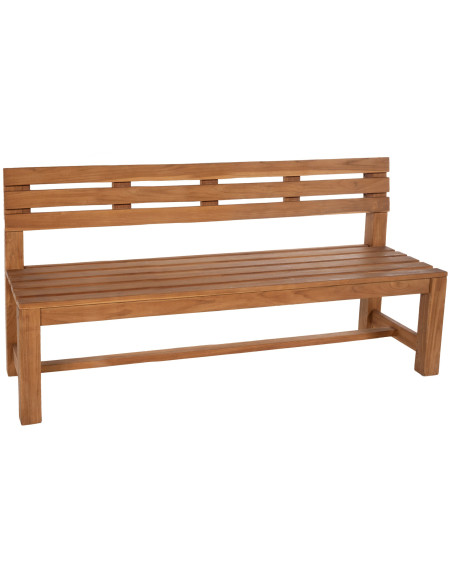 Grand Banc de jardin 5 places 220 cm Bois de teck Naturel Azalen - 1