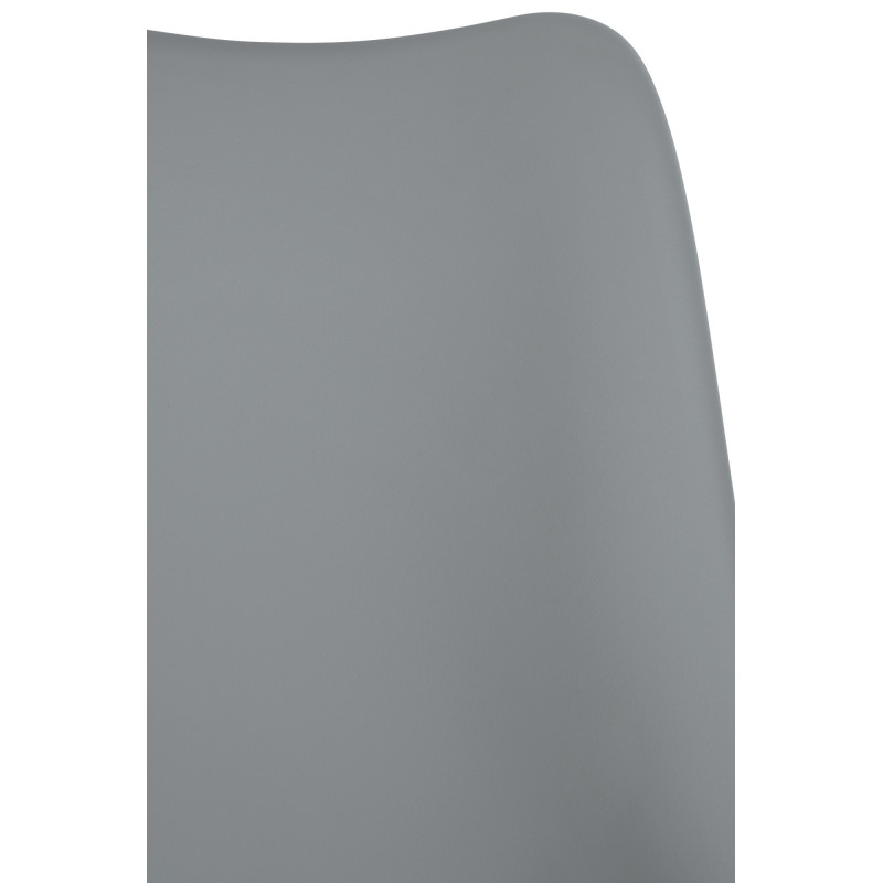 Chaise de bureau à roulettess design Polyuréthane Polypropylène Gris Métal Argenté Chromé Silea - 5