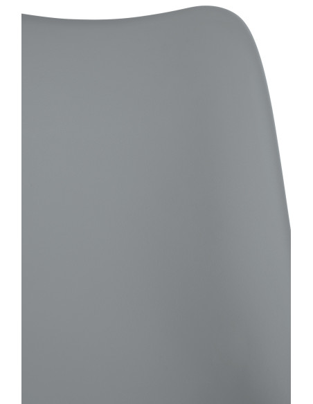 Chaise de bureau à roulettess design Polyuréthane Polypropylène Gris Métal Argenté Chromé Silea - 5
