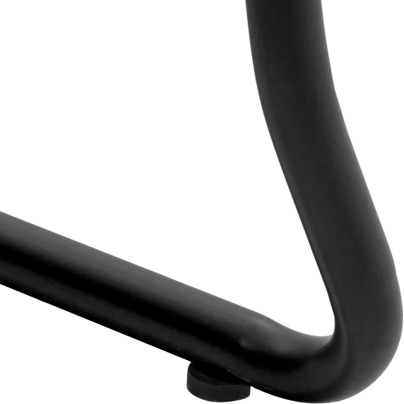 Chaise minimaliste moderne Polypropylène Métal Noir Otian - 3