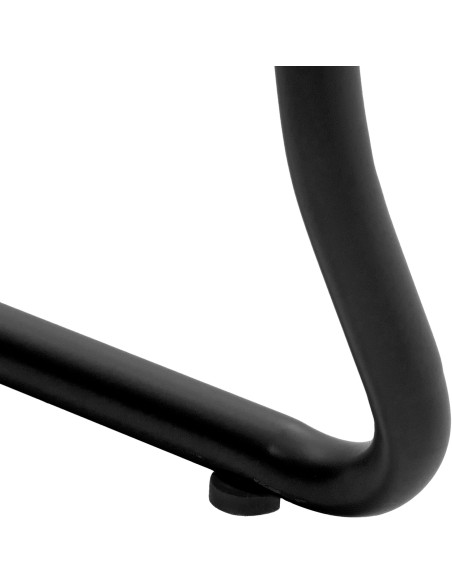 Chaise minimaliste moderne Polypropylène Métal Noir Otian - 3