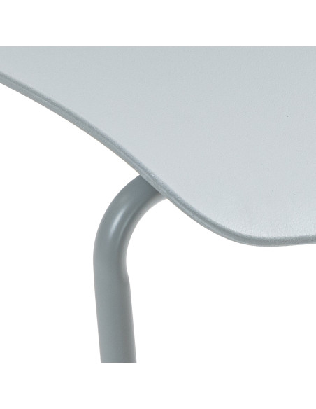 Chaise minimaliste moderne Polypropylène Métal Gris Otian - 2