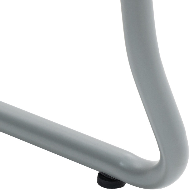 Chaise minimaliste moderne Polypropylène Métal Gris Otian - 3