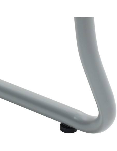 Chaise minimaliste moderne Polypropylène Métal Gris Otian - 3