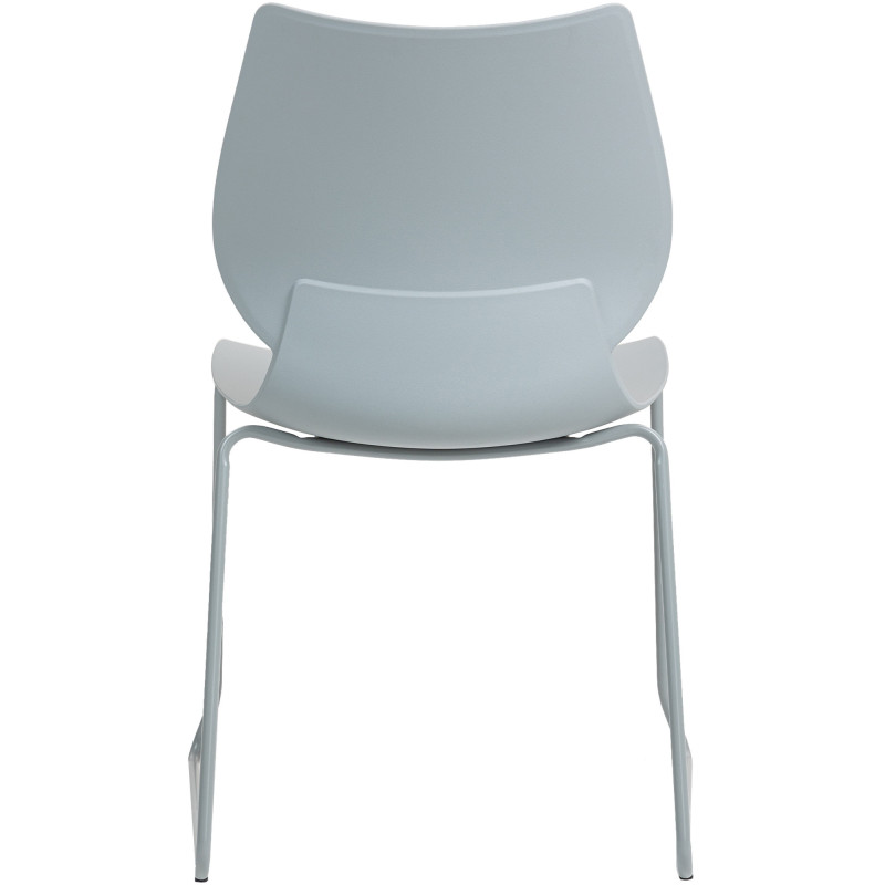 Chaise minimaliste moderne Polypropylène Métal Gris Otian - 4