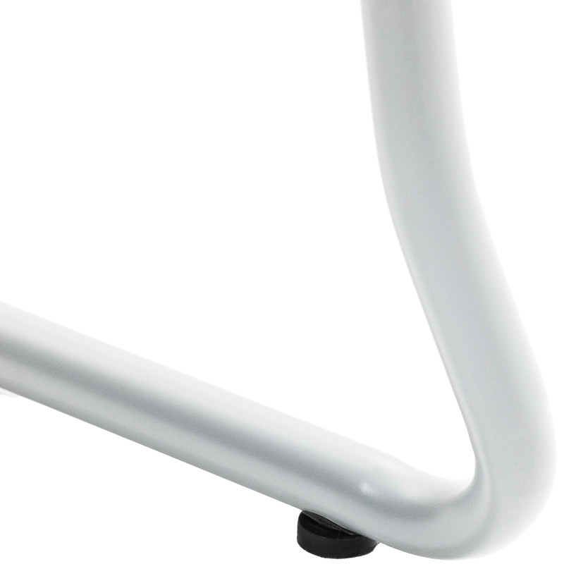 Chaise minimaliste moderne Polypropylène Métal Blanc Otian - 3