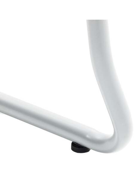 Chaise minimaliste moderne Polypropylène Métal Blanc Otian - 3