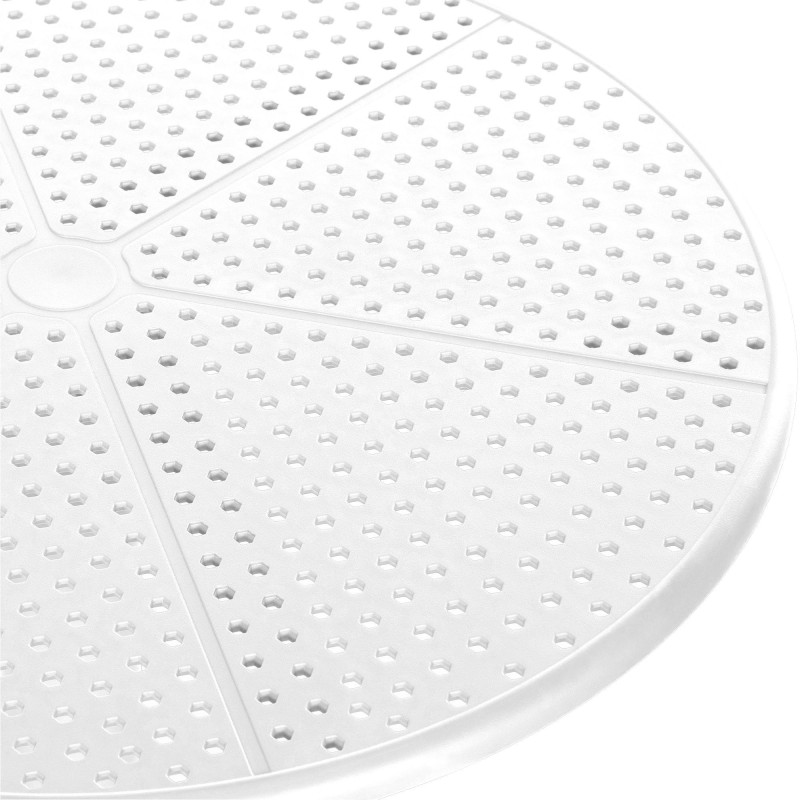 Table de jardin bistrot Ronde 2 personnes Polypropylène Gris anthracite Ovian - 2