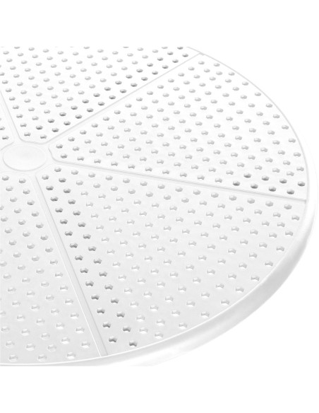 Table de jardin bistrot Ronde 2 personnes Polypropylène Gris anthracite Ovian - 2