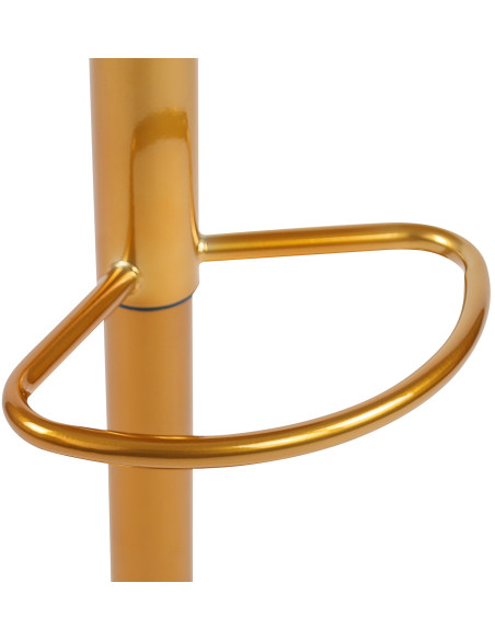 Tabouret de bar industriel chic Métal Doré Hayro - 5